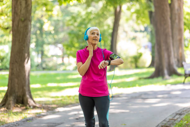 istock Mature Female Athlete is Checking her Pulse After Exercise 1189895839