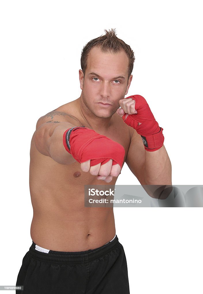 Homme de boxe isolé - Photo de Adulte libre de droits