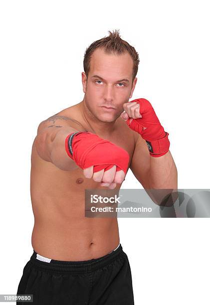 Homem Boxe Isolado - Fotografias de stock e mais imagens de 20-29 Anos - 20-29 Anos, Adulto, Boxe - Desporto