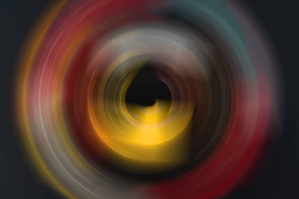 istock Abstract background of spin circle radial motion blur. 1189909095