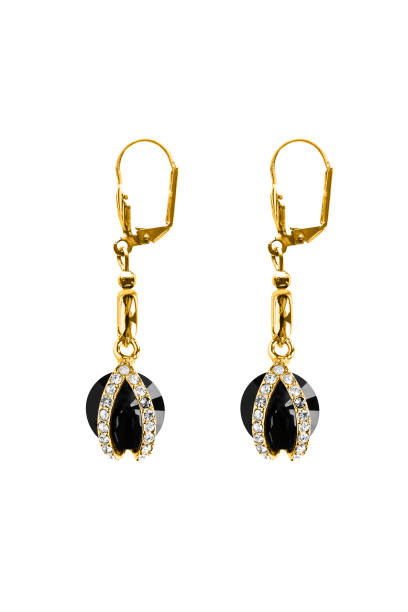 istock Gold earrings isolated 1189909408