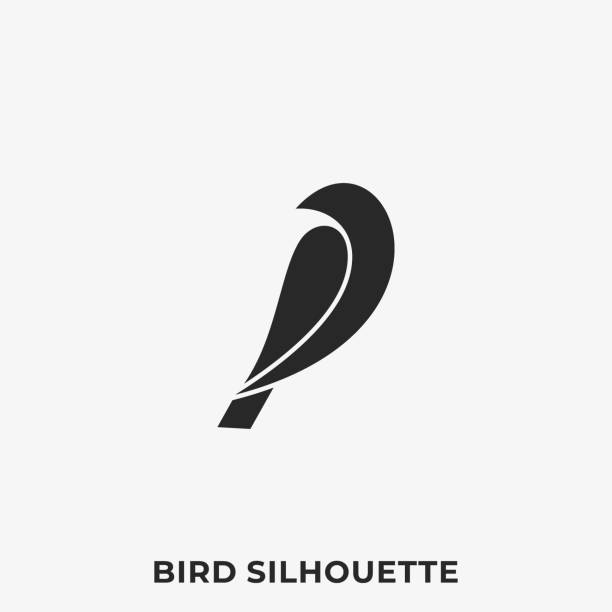 フライングバードイラストベクトルテンプレート - hawk crow bird flying点のイラスト素材／クリップアート素材／マンガ素材／アイコン素材