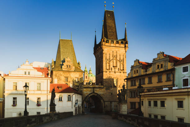 istock Charles Bridge at sunrise, Prague 1189912200
