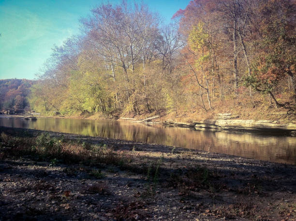 istock Autumn along Sugar Creek. 1189915163