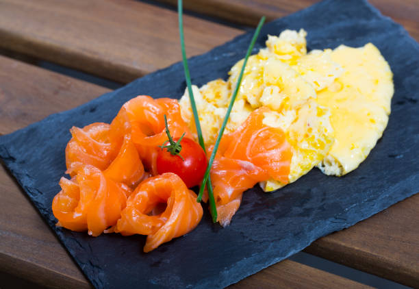 istock Omelet with smoked salmon 1189918348