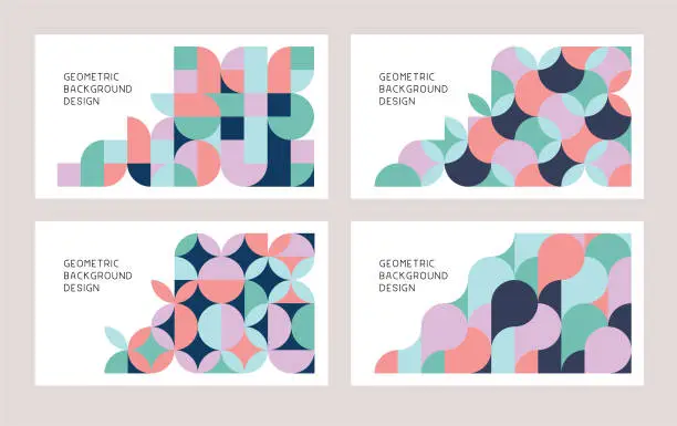 Vector illustration of Geometric abstract backgrounds