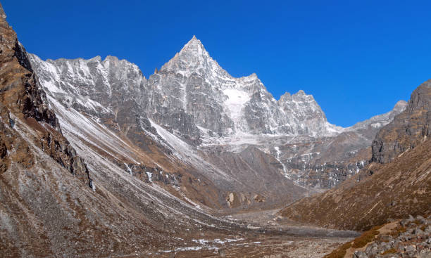 istock Machermo Peak Himalayas Mountains Blue Sky 1189921405