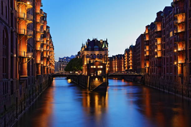 istock Speicherstadt at Blue Hour 1189923130