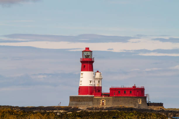 istock Longstone Lighthouse on Longstone Rock, England 1189932121