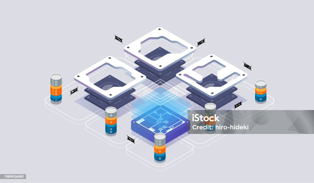 Computer Isometric Model Isometric Design Concept Virtual Reality And Augmented Reality Software ...