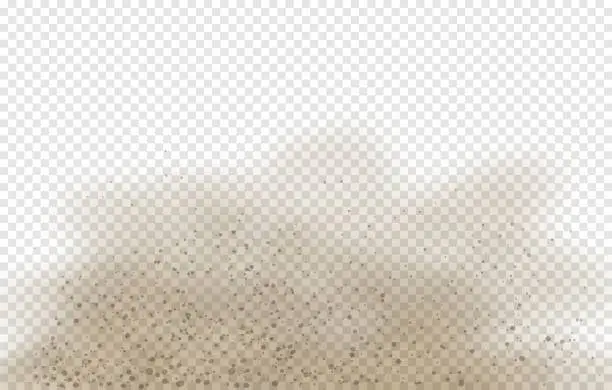 Vector illustration of Dust or sand cloud