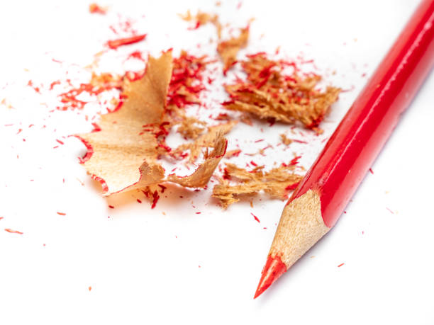 istock red colored pencil isolated on white background 1189938174