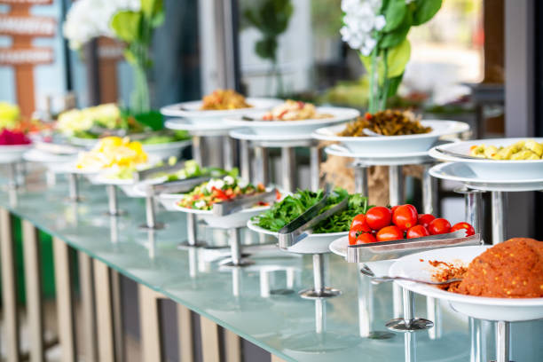 istock A delicious appetizer and salad buffet with various options in a restaurant or hotel 1189940471