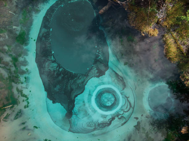 istock Geyser lake with thermal springs 1189942132