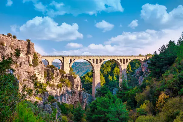 Photo of Varda Railway Bridge in Adana city of Turkey.