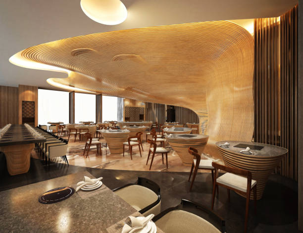 istock 3D render of cafetaria and restaurant 1189949957