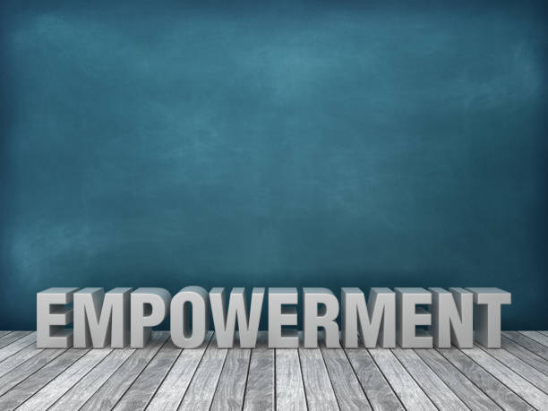 istock EMPOWERMENT Spanish 3D Word on Chalkboard Background - 3D Rendering 1189950216