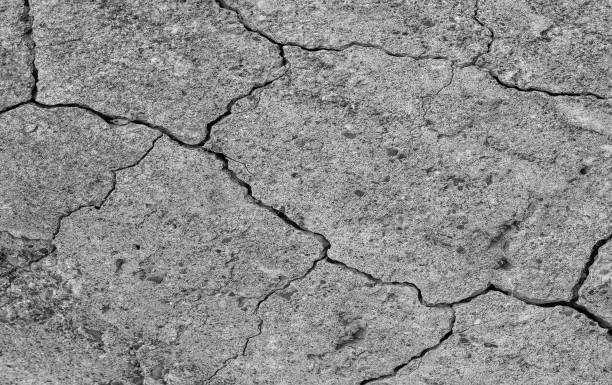 istock Abstract cement background. Cracked concrete texture closeup. 1189956699