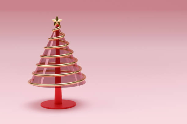 istock Merry Christmas template background. 3D rendering. for holiday greeting gift poster 1189957618