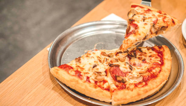 istock American Pepperoni Cheese Pizza 1189960524