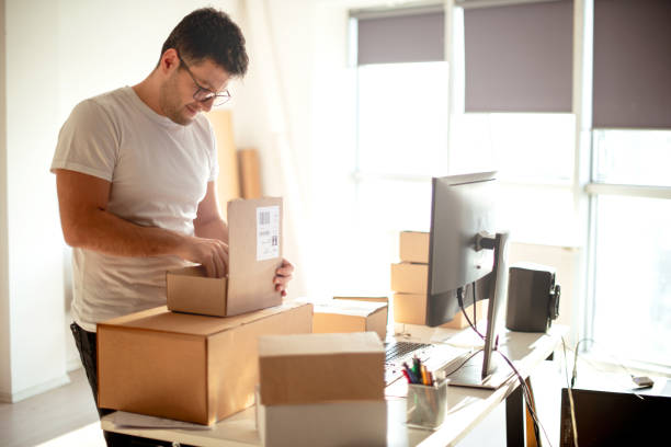 istock Young Man Working in Delivery service 1189961498