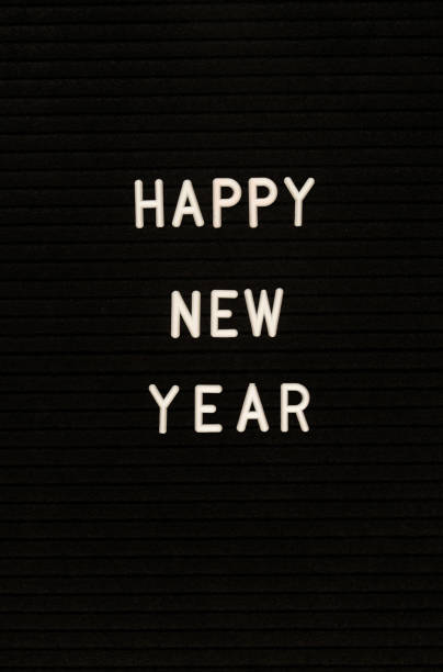 istock The words Happy New Year on black felt letter board 1189966877
