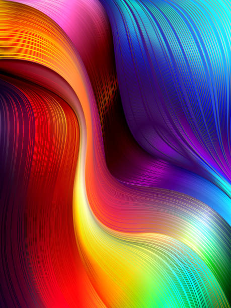 istock Abstract geometric gradient background of dynamic shapes of moving fluid flows 1189968977
