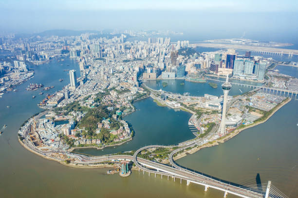 istock Macau City, Drone view 1189969248