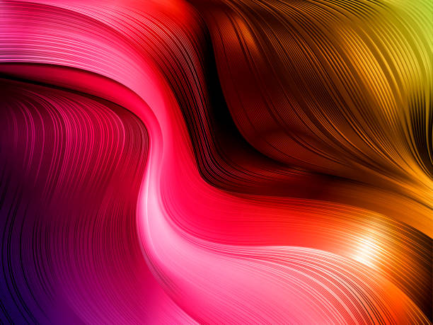 istock Abstract geometric gradient background of dynamic shapes of moving fluid flows 1189969338
