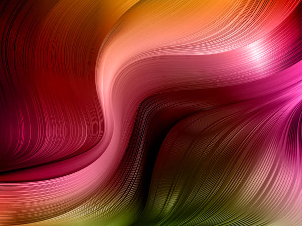 istock Abstract geometric gradient background of dynamic shapes of moving fluid flows 1189969469