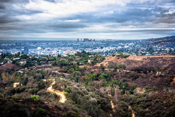 istock Overcast sky over Bronson Canyon in Los Angeles 1189977977