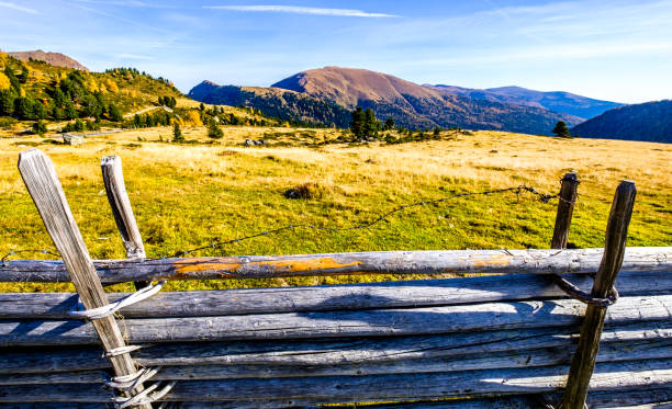 nockberge mountain in austria in autumn