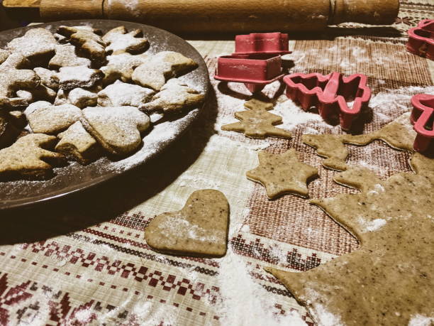 istock Christmas and New Year gingerbread cookies 1189983408
