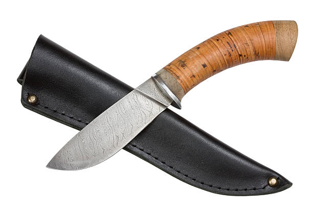 istock Hunting knife with a holster. 118999482