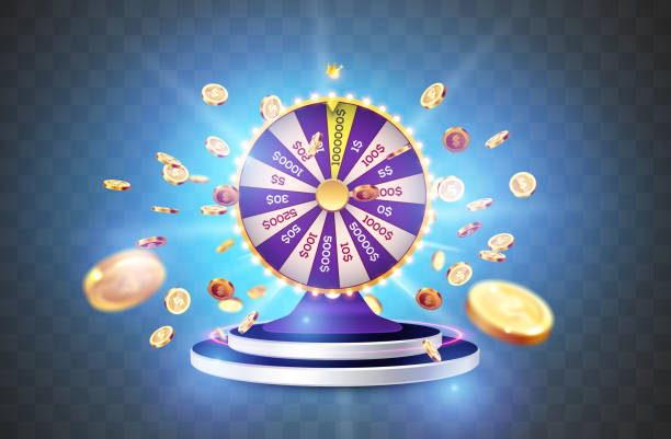 illustrazioni stock, clip art, cartoni animati e icone di tendenza di realistica fortuna di filatura 3d - roulette roulette wheel gambling spinning