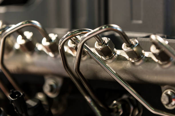istock Car detail close-up shot on a gray 1189997162