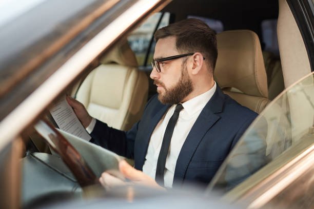 istock Man working in the car 1189997727
