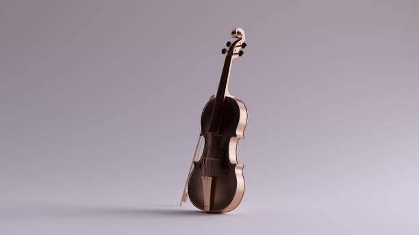 istock Bronze Violin and Bow 3 Quarter Left View 1190001640