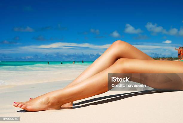 Womens Legs Stock Photo - Download Image Now - Adult, Atlantic Ocean, Beach