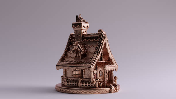 istock Bronze Luxury Christmas Gingerbread House 3 Quarter Right View 1190004110