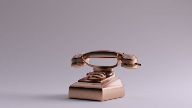 istock Bronze Vintage Telephone 3 Quarter Left View 1190004962
