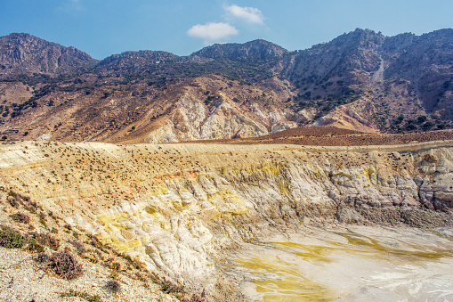 Valley of crater Stefanos, Nisyros island