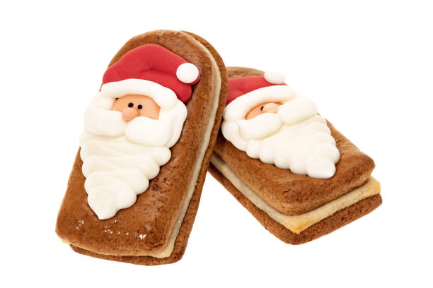 Christmas themed Lebkuchen cookies