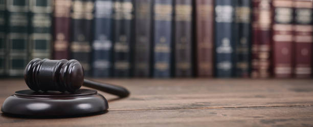 Judge Gavel on a wooden background