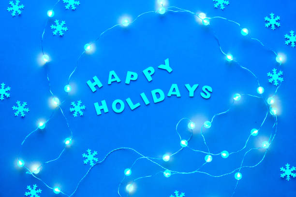 istock New Year or Christmas pattern flat lay top view background with text 