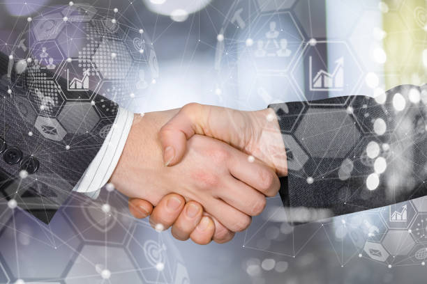 istock Concept of partnership and cooperation in the network. 1190011209