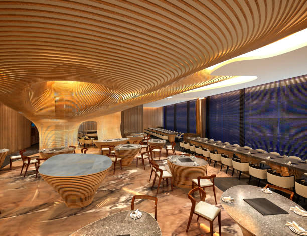 istock 3D render of cafetaria and restaurant 1190013857