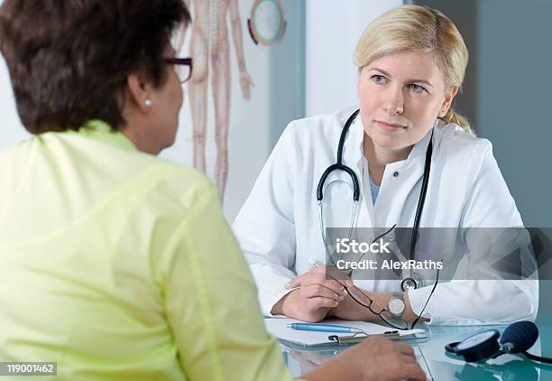 At The Doctors Office Stock Photo - Download Image Now - Adult, Adults Only, Advice