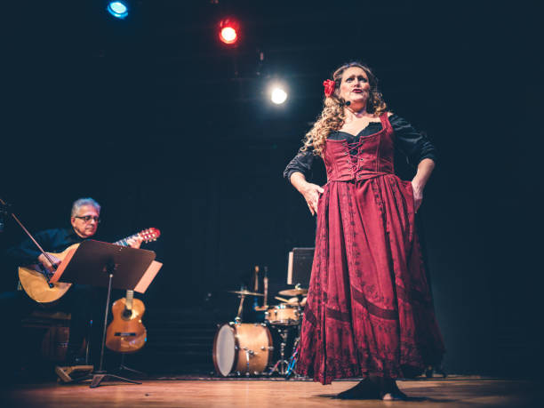 istock Opera singer performing on the stage 1190015243