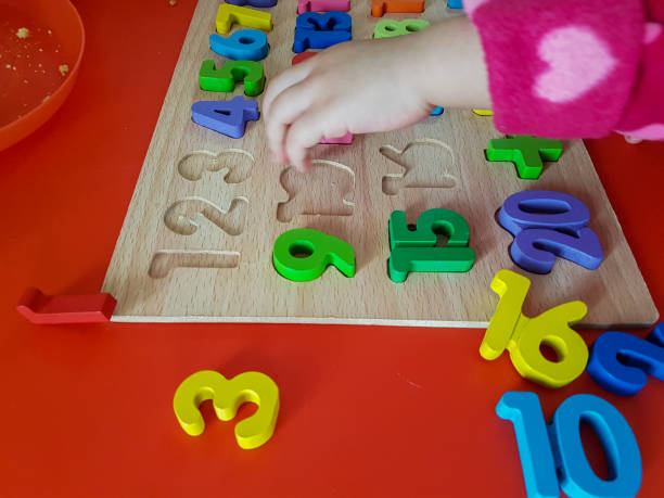 istock numbers colors child hand, childhood,  playing and laarning maths 1190015824